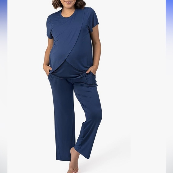 Kindred Bravely Tulip Hem Maternity Pajamas & Postpartum Lounge Set - Picture 1 of 5